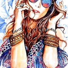 Схема вышивки «hippie 2»