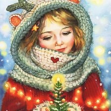 Схема вышивки «девочка»