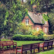 Схема вышивки «Красивый дом»