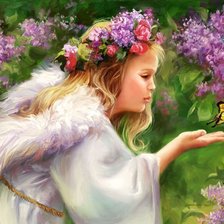 Схема вышивки «Ангел»