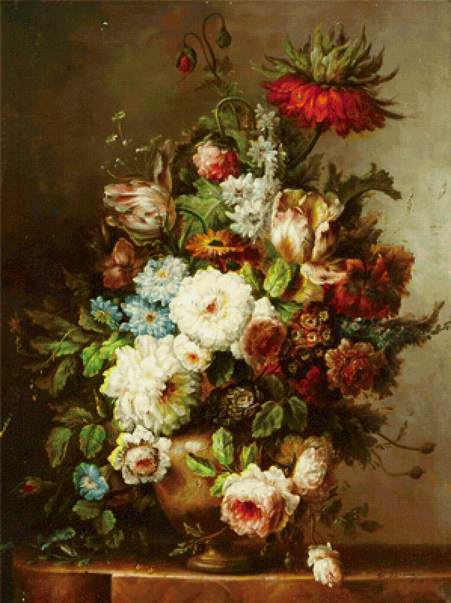 букет - цветы, картина - предпросмотр