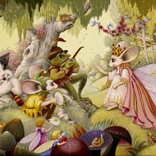 Схема вышивки «Казка миша»