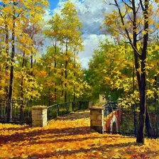 Схема вышивки «Осень»