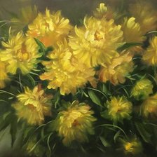 Схема вышивки «хризантемы»