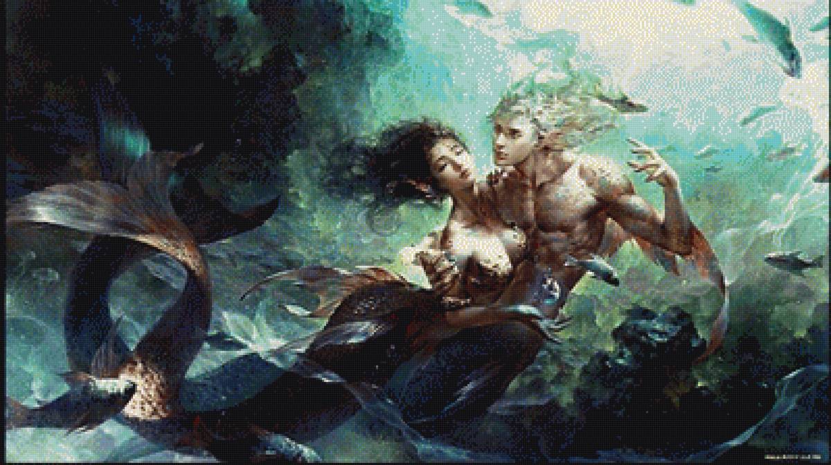 Русалки - живопись - предпросмотр