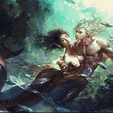 Схема вышивки «Русалки»