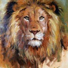 Схема вышивки «лев 5»