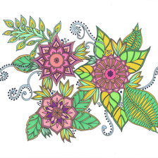 Схема вышивки «Цветы»