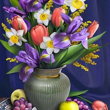 Схема вышивки «Arranjo,de mesa.»