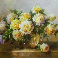 Схема вышивки «букет роз»