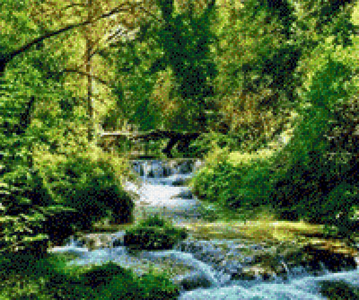 У речки в парке - предпросмотр