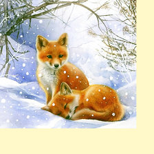 Схема вышивки «Серия "Лисы"»