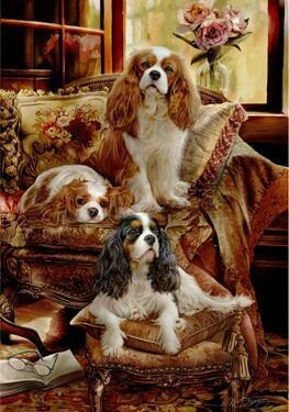 Собаки - картина, животное, друзья, интерьер, собака - оригинал