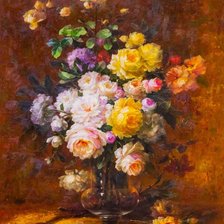 Схема вышивки «букет роз»