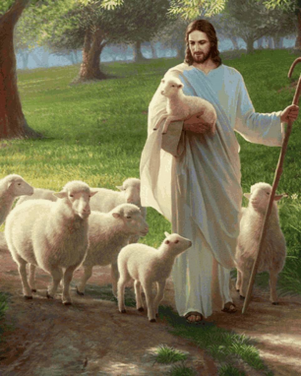 Pastor  de ovelhas. - animais .pastor .religião - предпросмотр