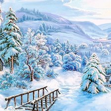 Зимняя деревня