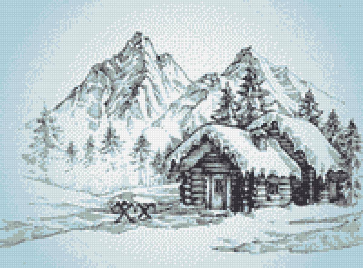 Зимняя опушка - предпросмотр