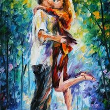 Схема вышивки «Casal sob a chuva.»