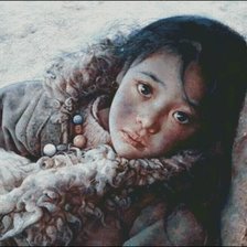 Схема вышивки «Тибетская девочка»