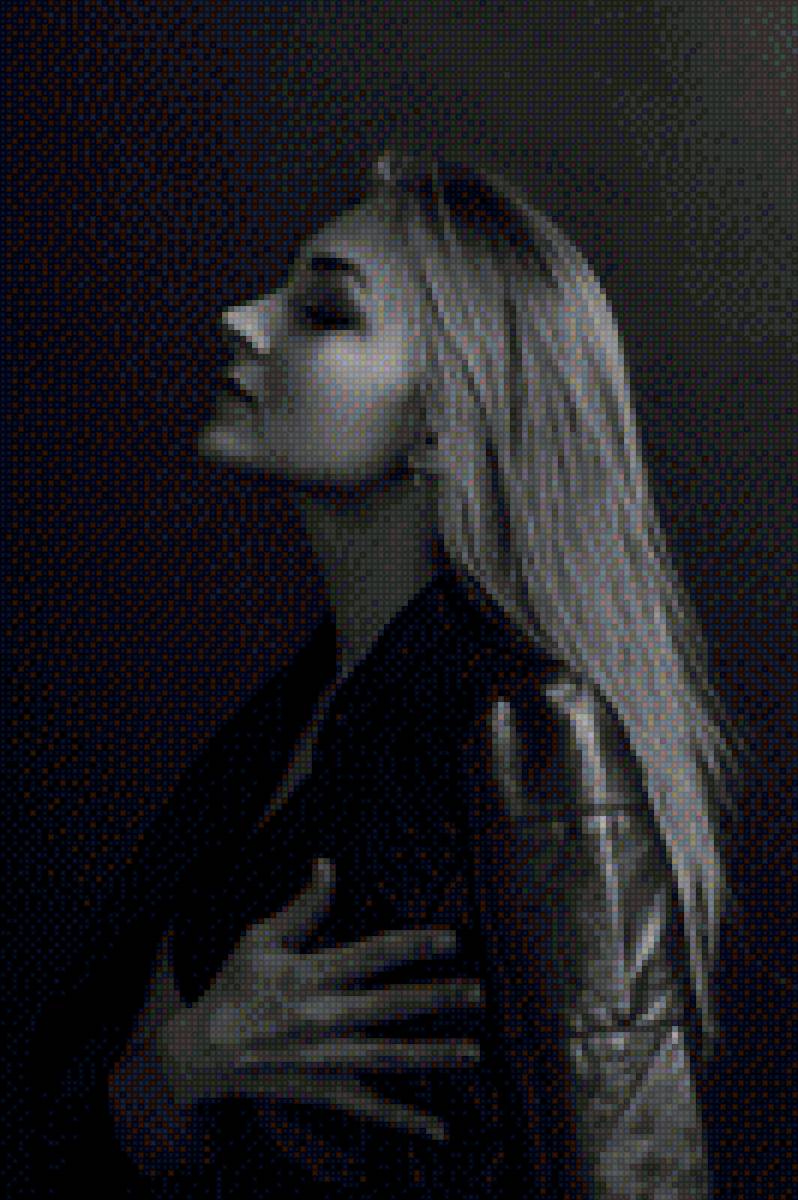 Дарья - девушка, гордость, красота, чб - предпросмотр