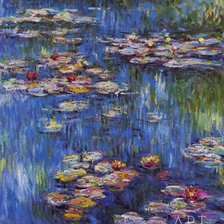 Схема вышивки «Кувшинки Моне»