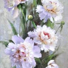 Схема вышивки «Пионы»