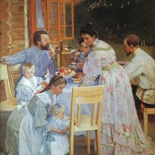 Схема вышивки «Чаепитие»