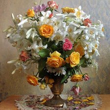 Схема вышивки «Boque de flores.»