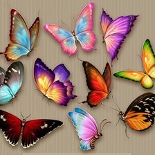 Схема вышивки «БАБОЧКИ-1»