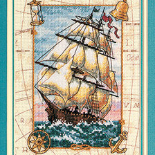 Схема вышивки «Корабль»