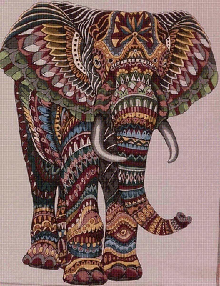 Elefante. - pintura., aquarela - предпросмотр