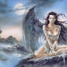 Схема вышивки «Девушка фентези»