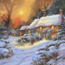 Схема вышивки «Зима»