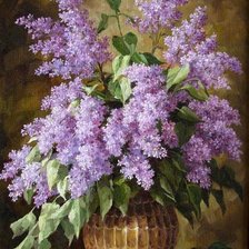 Схема вышивки «Букет сирени»