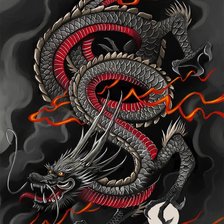 Схема вышивки «Дракон»