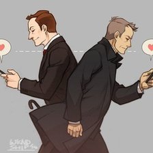 Схема вышивки «Майкрофт и Грэг»