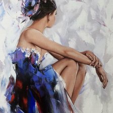 Схема вышивки «Figura feminina.»