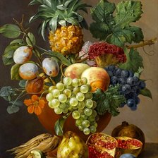 Схема вышивки «ГЕОРГ ЯКОБ ИОГАНН ВАН ОС. ФРУКТОВЫЙ НАТЮРМОРТ»