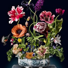 Схема вышивки «Boque de flores.»