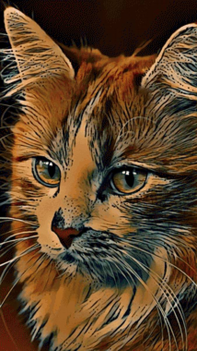 Gato. - animais.pintura. - предпросмотр