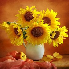 Схема вышивки «Подсолнухи»