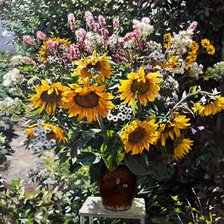 Схема вышивки «Подсолнухи»