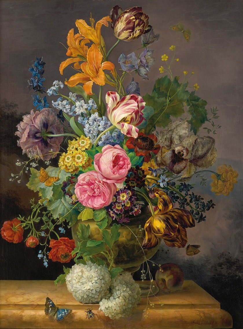 букет - цветы, картина - оригинал