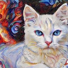 Схема вышивки «Gato.»