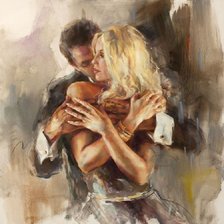 Схема вышивки «Casal apaixonado.»