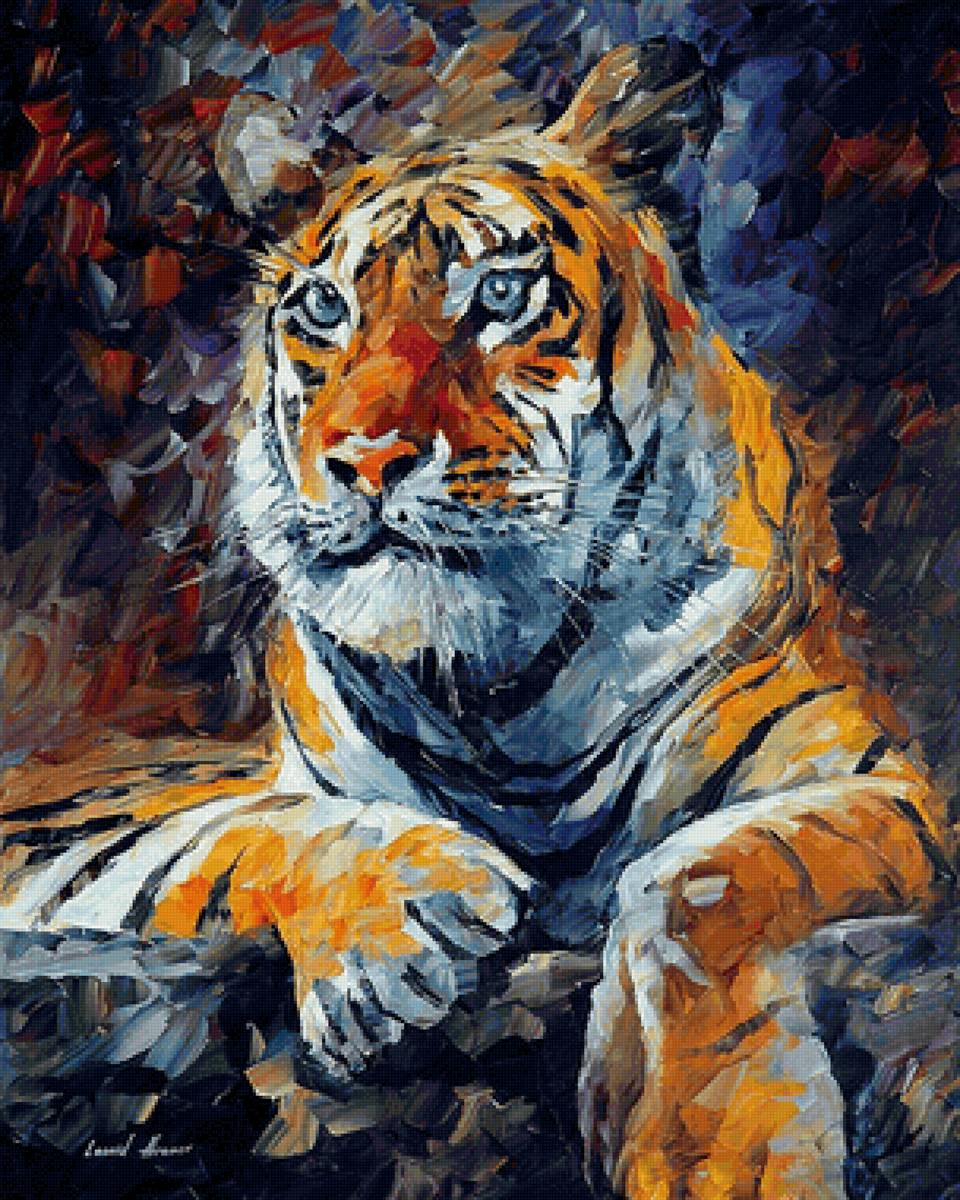 Tigre. - pintura. - предпросмотр
