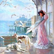 Схема вышивки «На причале»