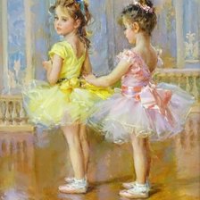 Схема вышивки «Балерины»