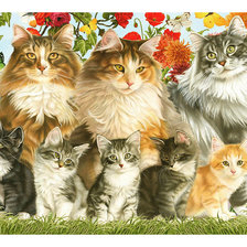 Схема вышивки «Серия "Коты".»