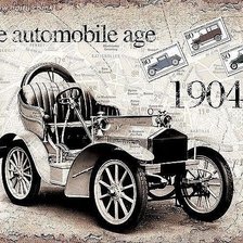 Схема вышивки «Ретро автомобиль»